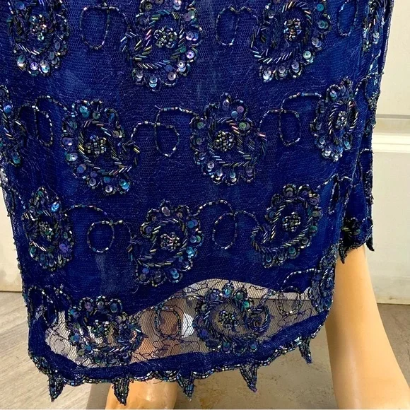 Lillie Rubin Floral Beaded Gown - Picture 10 of 17